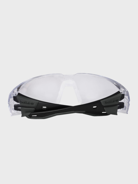 BOLLE Okulary Ochronne BHP RUSH+ 2.0 przezroczyste szkła Czarno-Szare 