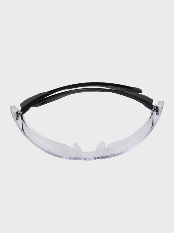 BOLLE Okulary Ochronne BHP RUSH+ 2.0 przezroczyste szkła Czarno-Szare 