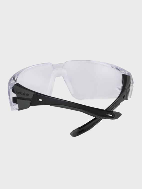 BOLLE Okulary Ochronne BHP RUSH+ 2.0 przezroczyste szkła Czarno-Szare 