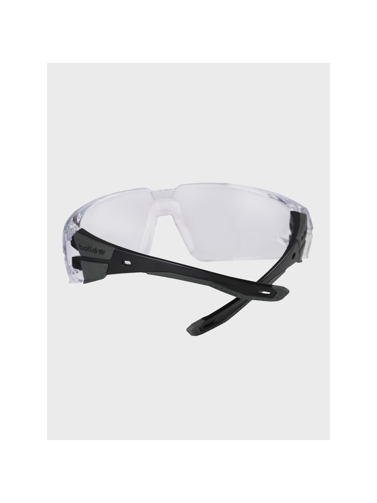 BOLLE Okulary Ochronne BHP RUSH+ 2.0 przezroczyste szkła Czarno-Szare 