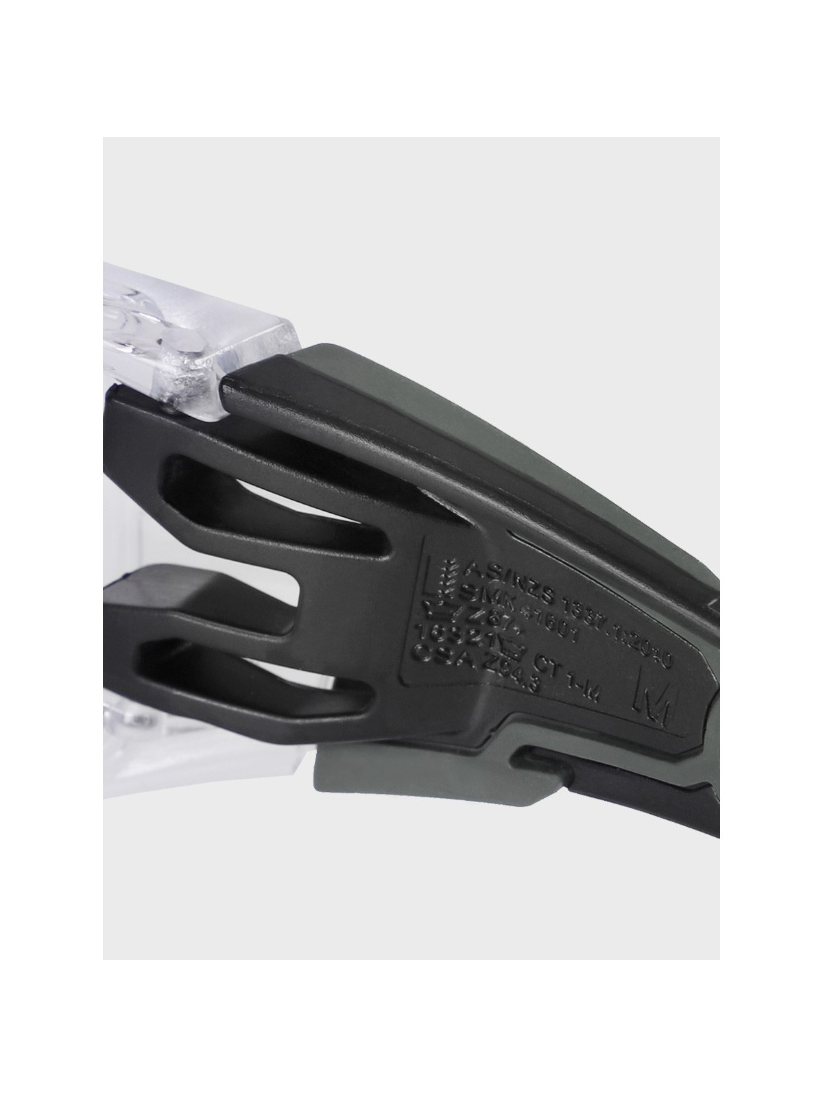 BOLLE Okulary Ochronne BHP RUSH+ 2.0 przezroczyste szkła Czarno-Szare 