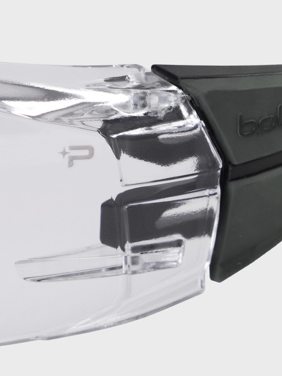 BOLLE Okulary Ochronne BHP RUSH+ 2.0 przezroczyste szkła Czarno-Szare 