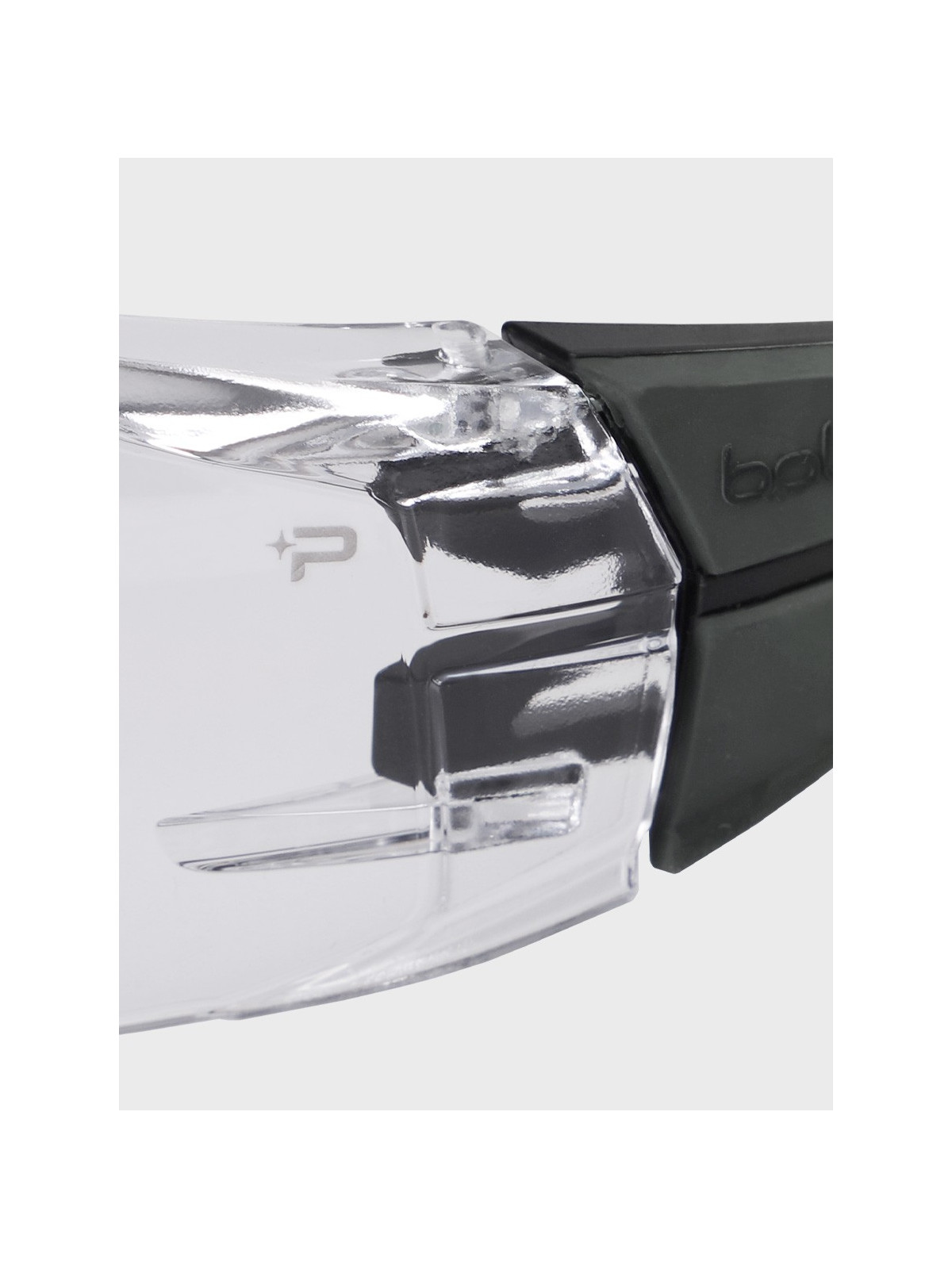 BOLLE Okulary Ochronne BHP RUSH+ 2.0 przezroczyste szkła Czarno-Szare 