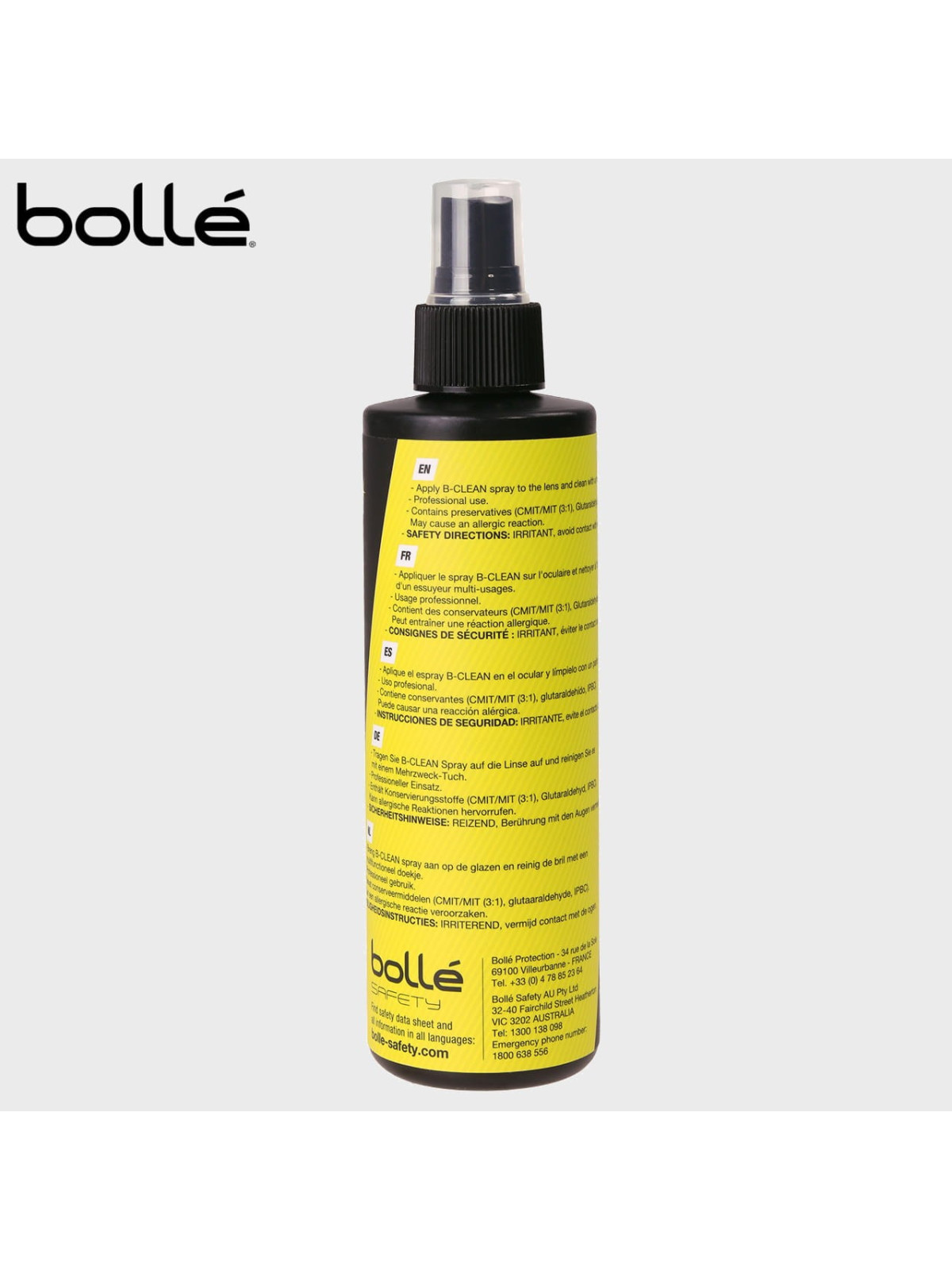 BOLLE PŁYN DO CZYSZCZENIA OKULARÓW B-CLEAN SPRAY 250ML