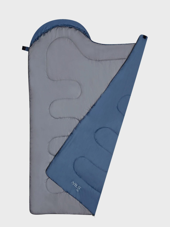 NILS CAMP Śpiwór turystyczny mumia NC2107 5-15°C 220x75cm granatowo-szary