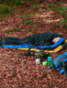 NILS CAMP Śpiwór turystyczny mumia NC2012 0-10°C 190cm granatowo-pomarańczowy