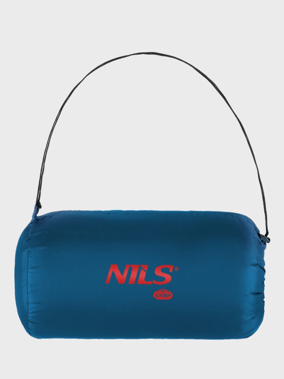 NILS CAMP Śpiwór turystyczny kołdra NC2002 190x75cm 5-15°C niebiesko-czerwony