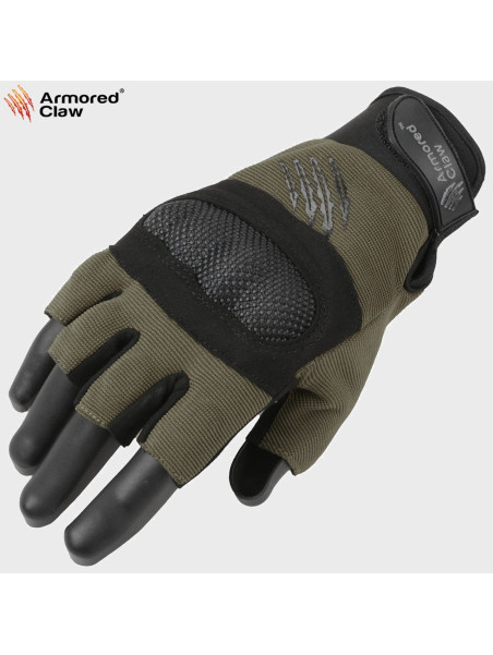 ARMORED CLAW RĘKAWICE TAKTYCZNE BEZ PALCÓW BOJOWE SHIELD CUT OLIWKOWE XXL