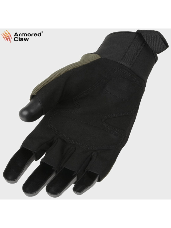 ARMORED CLAW RĘKAWICE TAKTYCZNE BEZ PALCÓW BOJOWE SHIELD CUT OLIWKOWE XXL