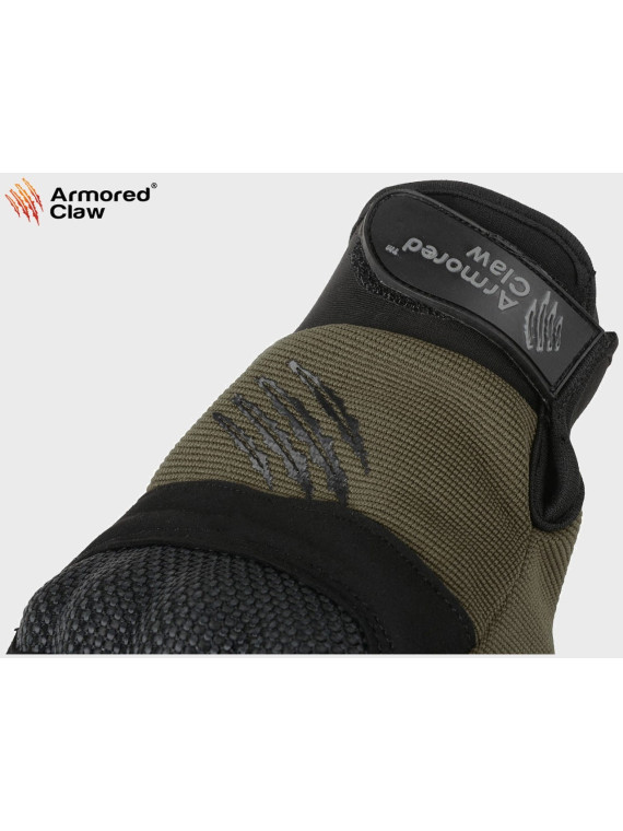 ARMORED CLAW RĘKAWICE TAKTYCZNE BEZ PALCÓW BOJOWE SHIELD CUT OLIWKOWE XXL