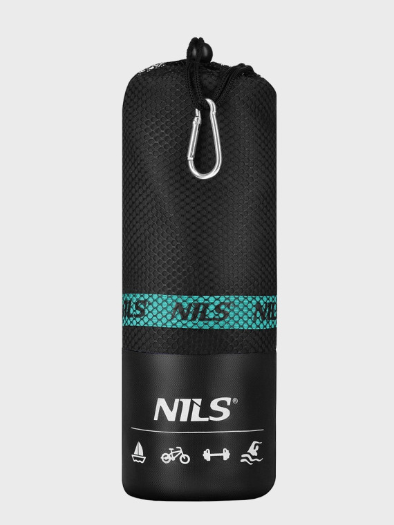 NILS CAMP Ręcznik szybkoschnący z mikrofibry 200x90cm NCR13 czarny