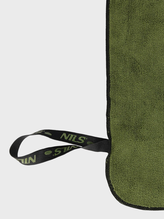 NILS CAMP Ręcznik szybkoschnący z mikrofibry 120x60cm NCR15 oliwkowy