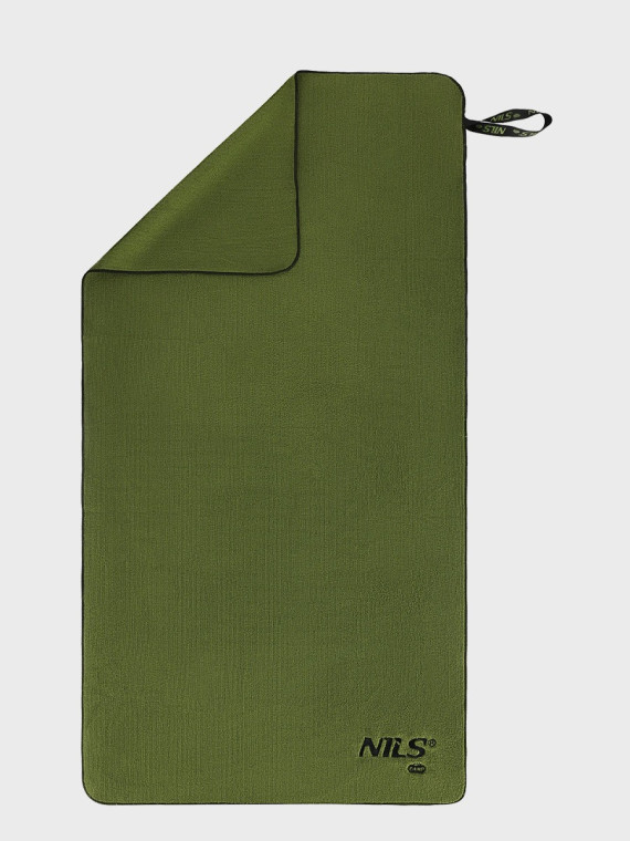 NILS CAMP Ręcznik szybkoschnący z mikrofibry 120x60cm NCR15 oliwkowy