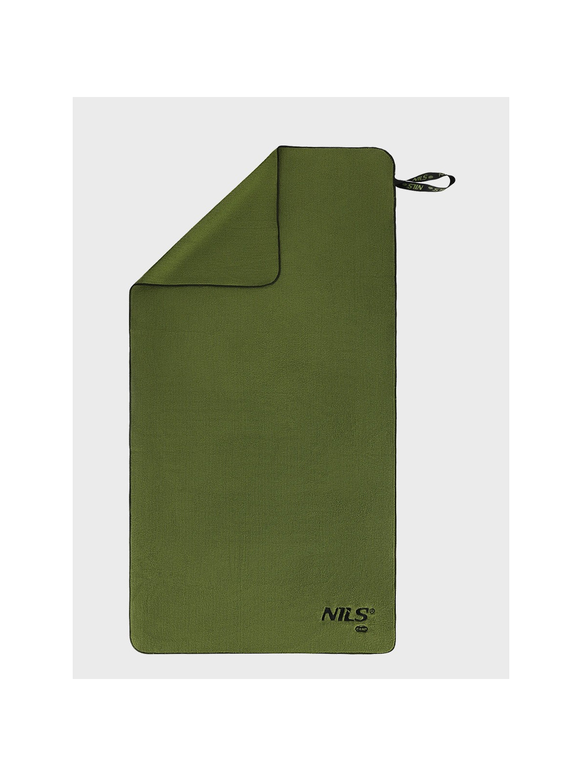 NILS CAMP Ręcznik szybkoschnący z mikrofibry 120x60cm NCR15 oliwkowy