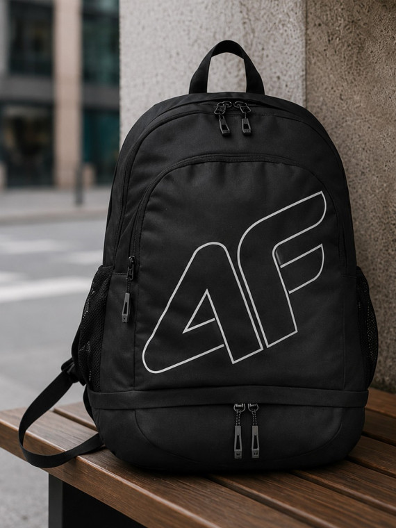 4F Plecak miejski sportowy z kieszenią na buty ABACU613 22L Czarny