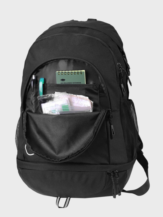 4F Plecak miejski sportowy z kieszenią na buty ABACU613 22L Czarny