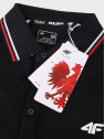 4F Koszulka Polo Kibica Męska TEAM POLSKA TPTSM0993 Czarna S