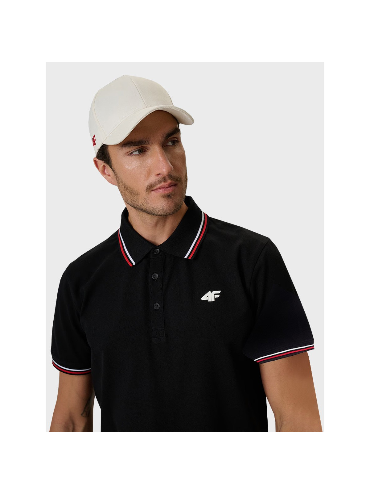4F Koszulka Polo Kibica Męska TEAM POLSKA TPTSM0993 Czarna S