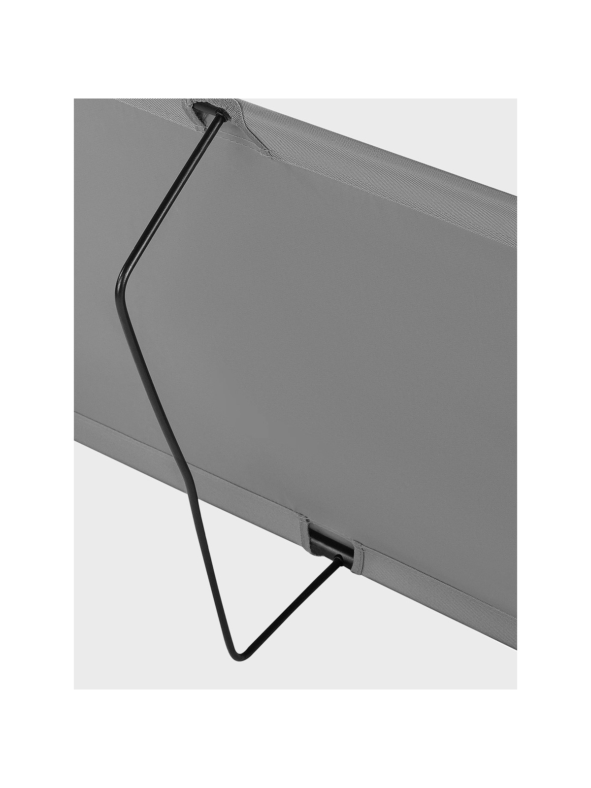 NILS CAMP Łóżko Składane Polowe Turystyczne 190X60 cm do 110kg LIGHT NC3504 SZARE