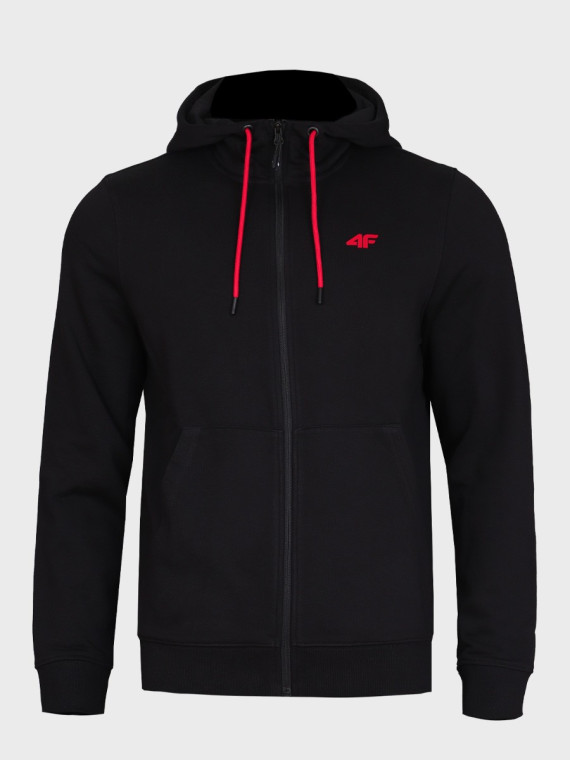 4F Bluza dresowa męska rozpinana z kapturem TSWSM3169 czarna XXL