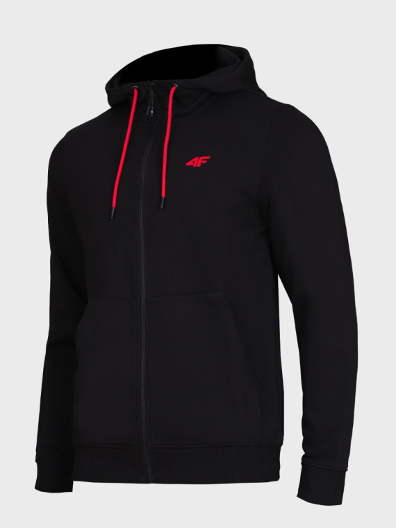 4F Bluza dresowa męska rozpinana z kapturem TSWSM3169 czarna XXL