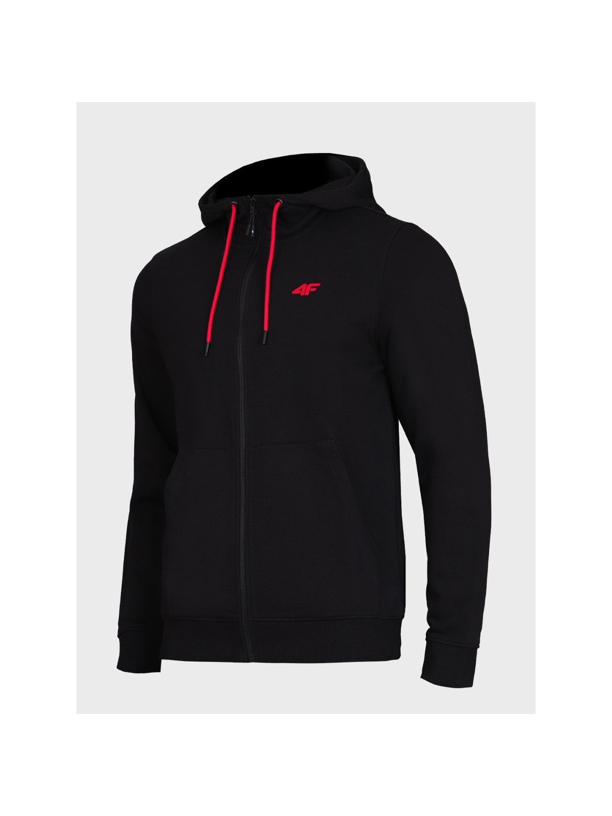 4F Bluza dresowa męska rozpinana z kapturem TSWSM3169 czarna XXL