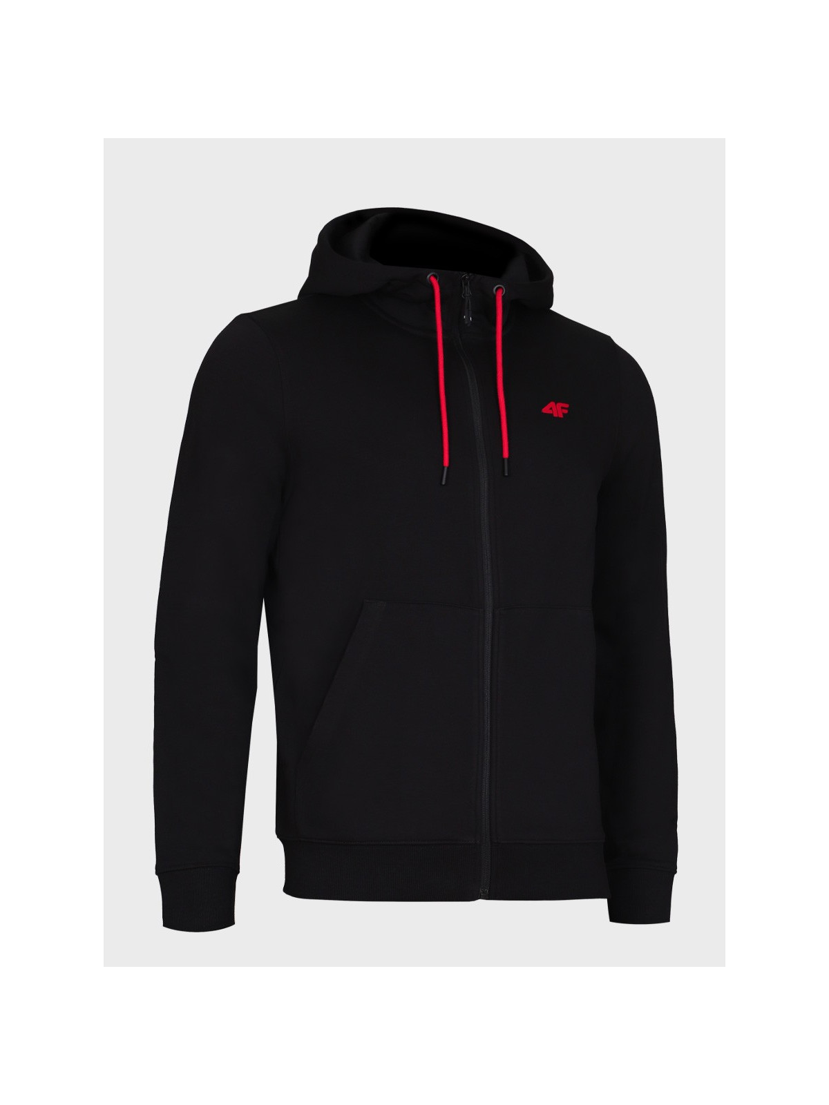 4F Bluza dresowa męska rozpinana z kapturem TSWSM3169 czarna XXL