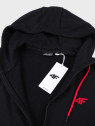 4F Bluza dresowa męska rozpinana z kapturem TSWSM3169 czarna XXL