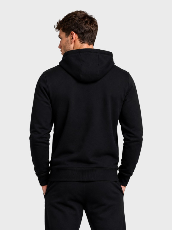 4F Bluza dresowa męska rozpinana z kapturem TSWSM3169 głęboki czarny XXL
