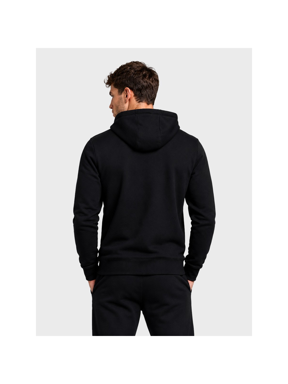 4F Bluza dresowa męska rozpinana z kapturem TSWSM3169 głęboki czarny XXL