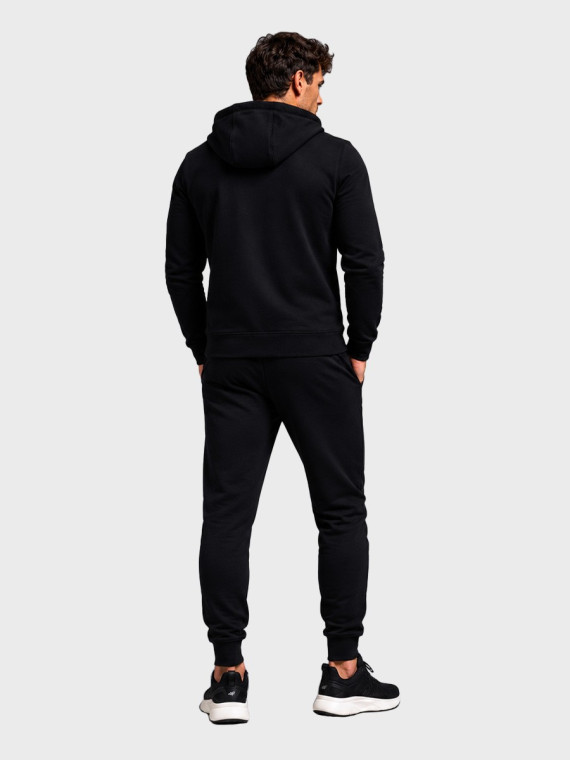 4F Bluza dresowa męska rozpinana z kapturem TSWSM3169 głęboki czarny XXL