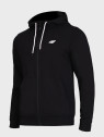4F Bluza dresowa męska rozpinana z kapturem TSWSM3169 głęboki czarny XXL