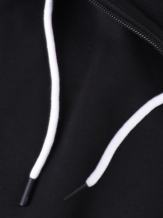4F Bluza dresowa męska rozpinana z kapturem TSWSM3169 głęboki czarny XXL
