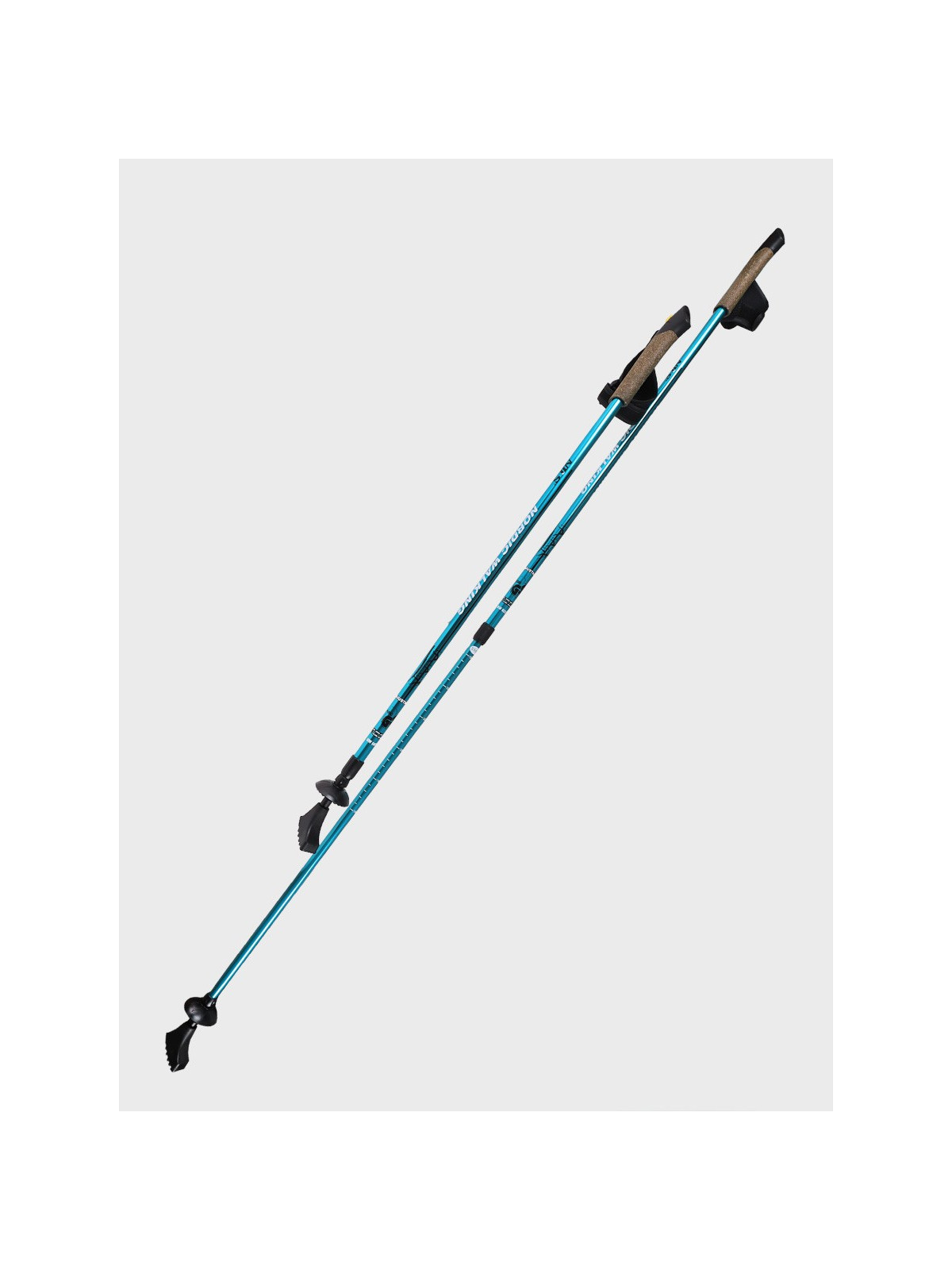 NILS CAMP KIJE DO NORDIC WALKING TREKKINGOWE REGULOWANE AMORTYZOWANE NW607 ALUMINIUM NIEBIESKIE