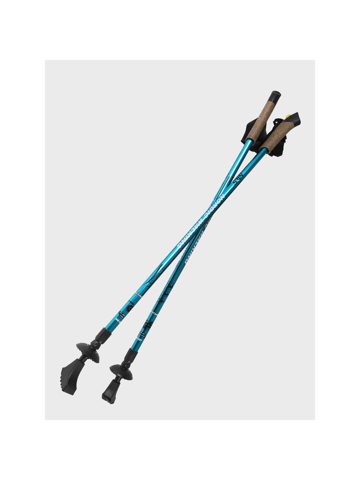 NILS CAMP KIJE DO NORDIC WALKING TREKKINGOWE REGULOWANE AMORTYZOWANE NW607 ALUMINIUM NIEBIESKIE