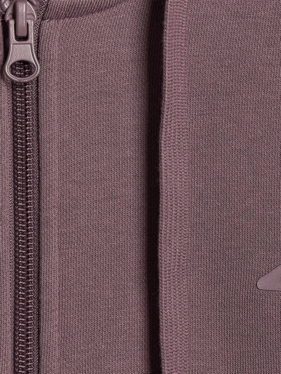 4F Bluza męska dresowa TSWSM1982 z kapturem rozpinana brązowa XXL