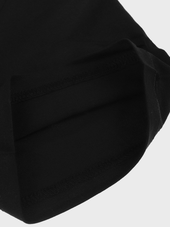 4F Koszulka męska TTSHM3342 sportowa bawełniana głęboki czarny XXL