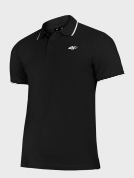 4F Koszulka polo męska TPTSM0889 czarna XXL