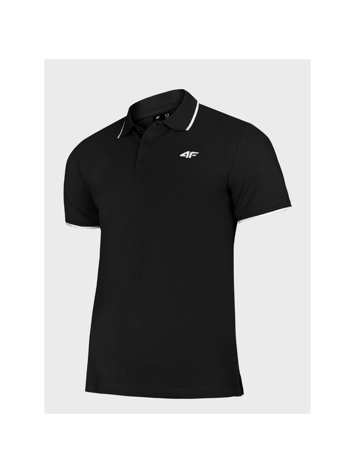 4F Koszulka polo męska TPTSM0889 czarna XXL
