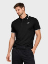 4F Koszulka polo męska TPTSM0889 czarna XXL