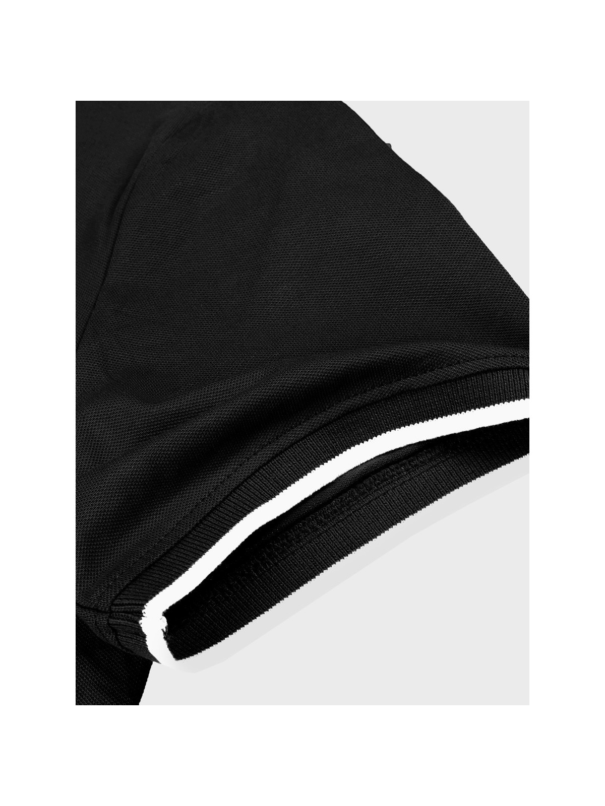 4F Koszulka polo męska TPTSM0889 czarna XXL