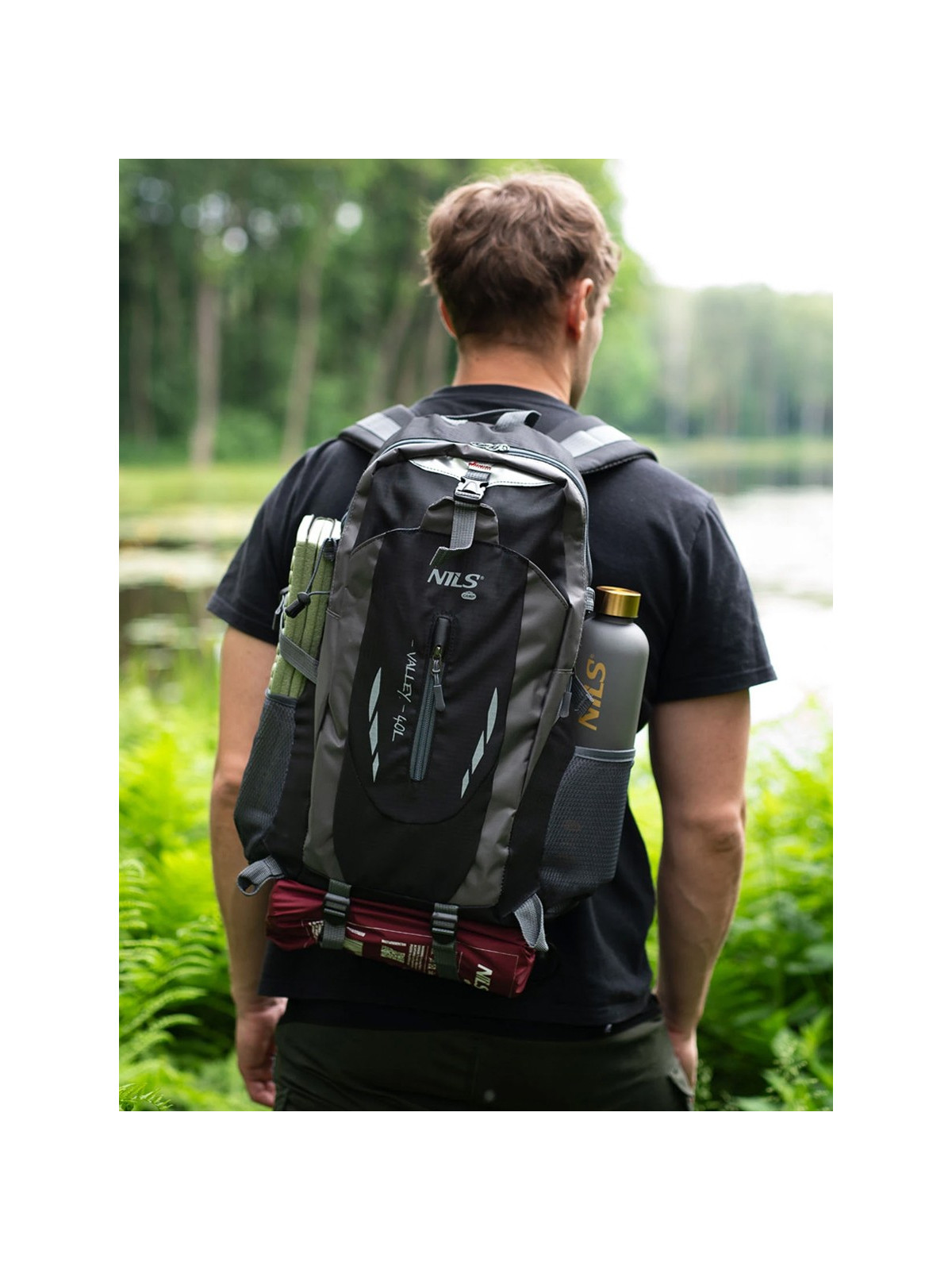 NILS CAMP PLECAK TURYSTYCZNY TREKKINGOWY 40L CZARNY