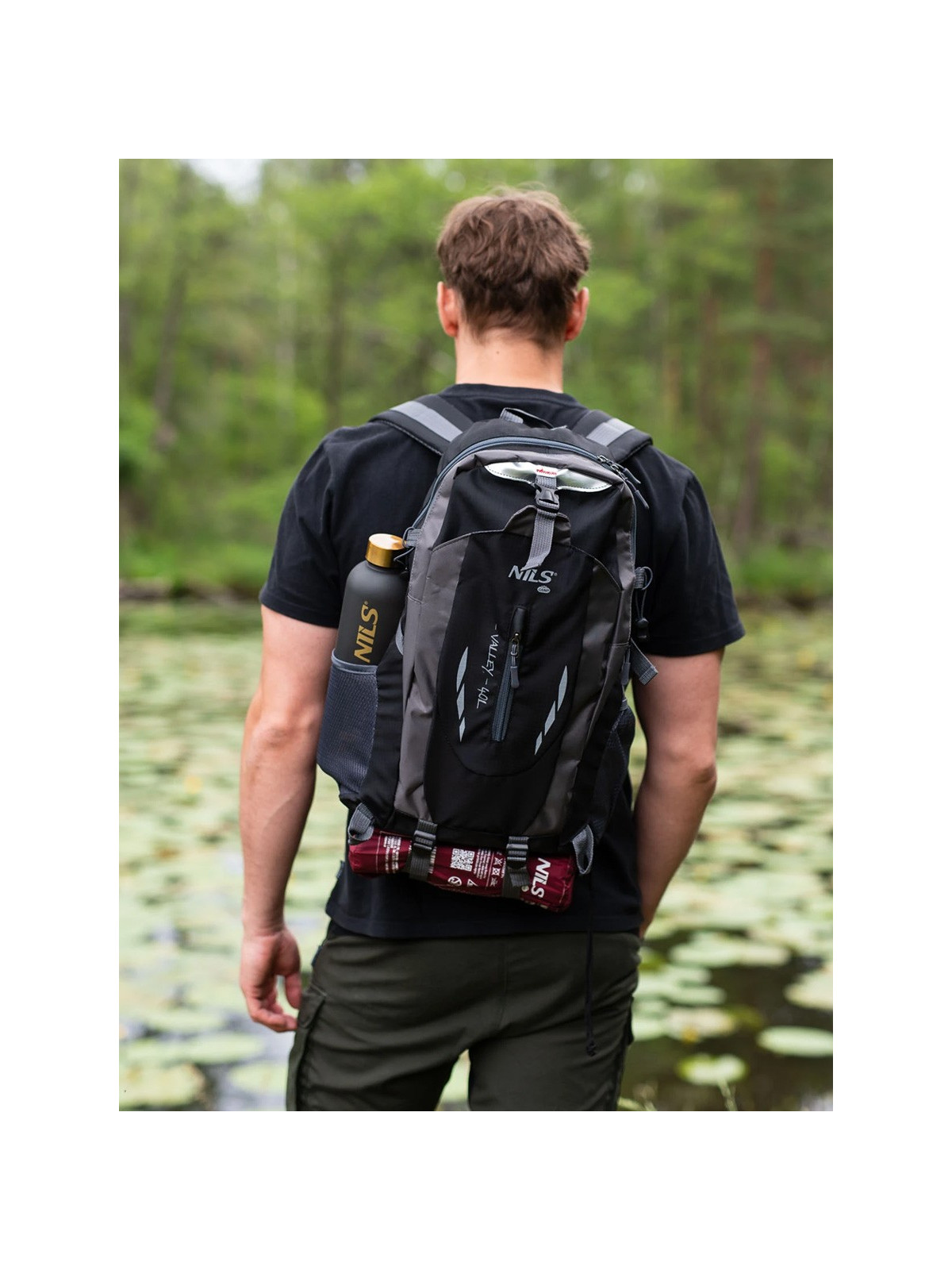 NILS CAMP PLECAK TURYSTYCZNY TREKKINGOWY 40L CZARNY
