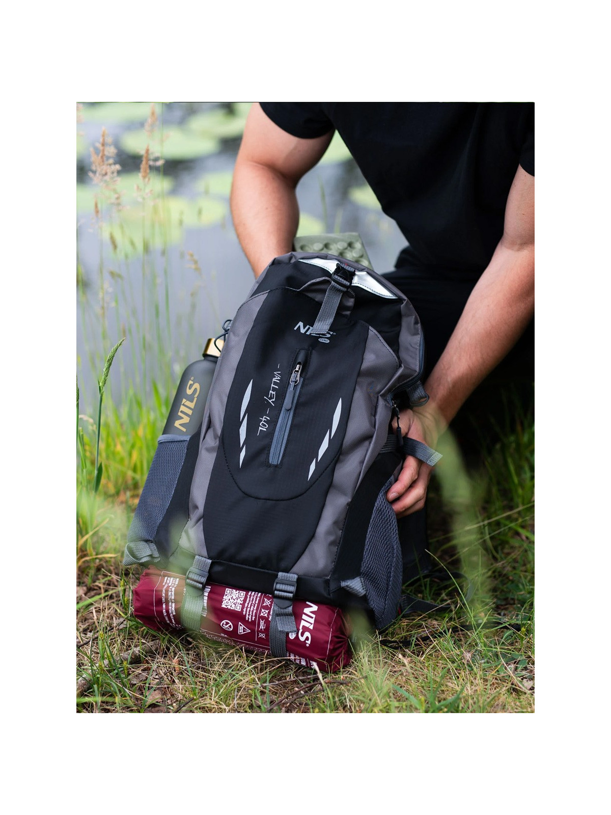 NILS CAMP PLECAK TURYSTYCZNY TREKKINGOWY 40L CZARNY