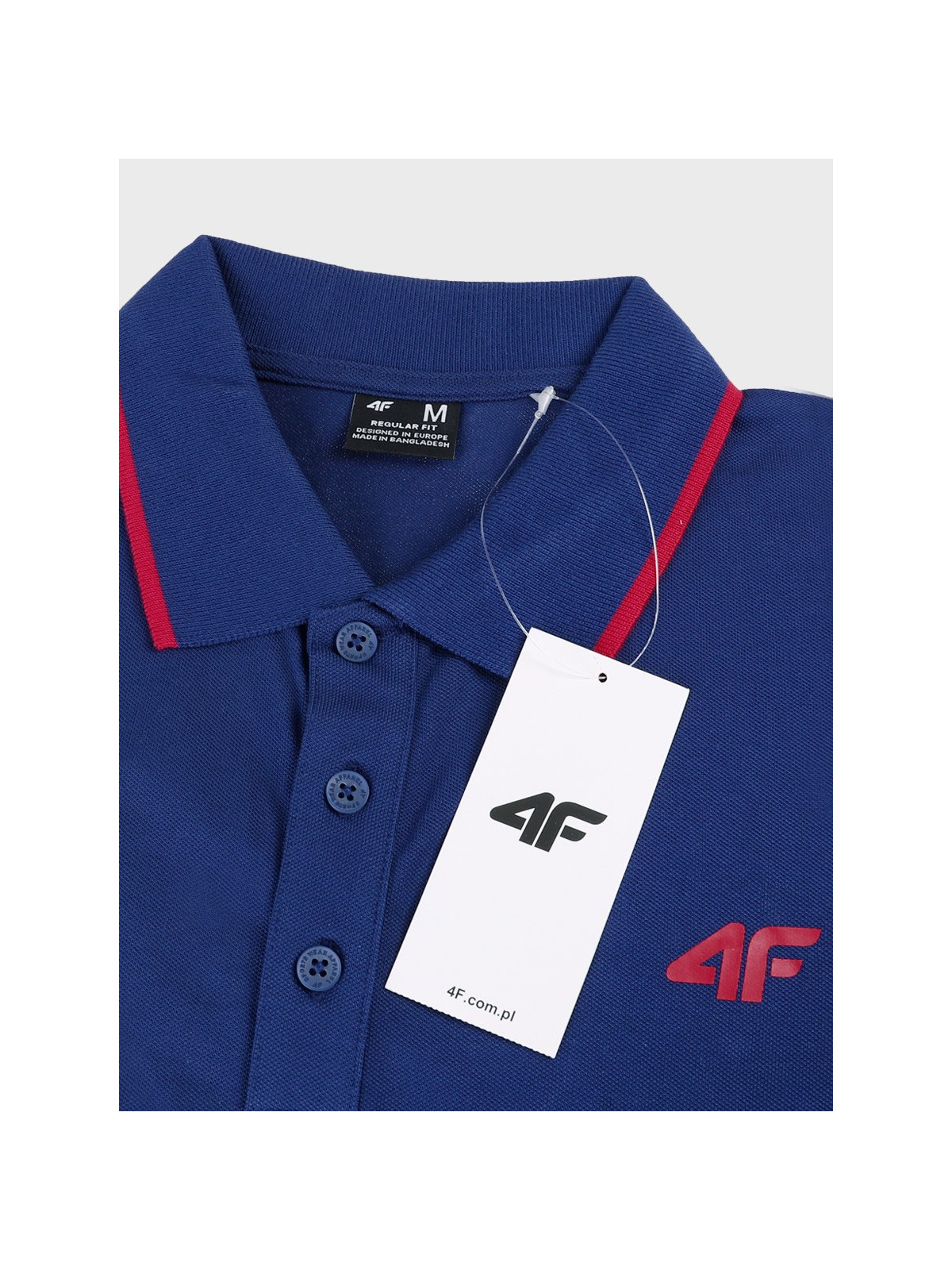 4F Koszulka polo męska TPTSM0889 granatowa XXL