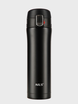 NILS CAMP Kubek Termiczny NCB10  430 ml stalowy czarny