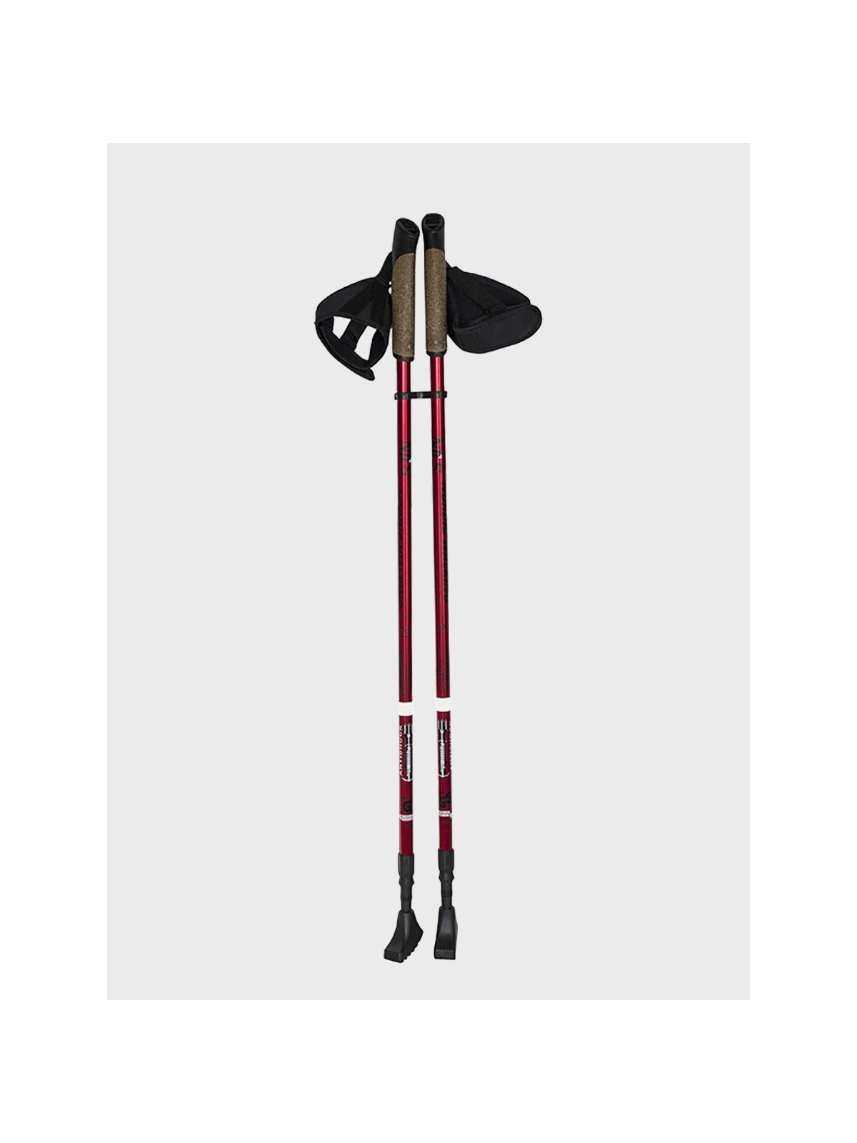 NILS CAMP KIJE DO NORDIC WALKING TREKKINGOWE REGULOWANE SKŁADANE NW802 ALUMINIUM CZERWONE 