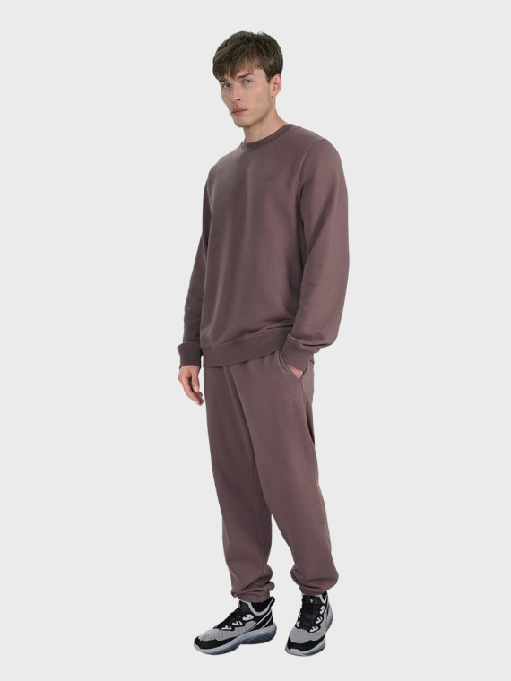 4F Bluza męska dresowa TSWSM1981 brązowa XXL