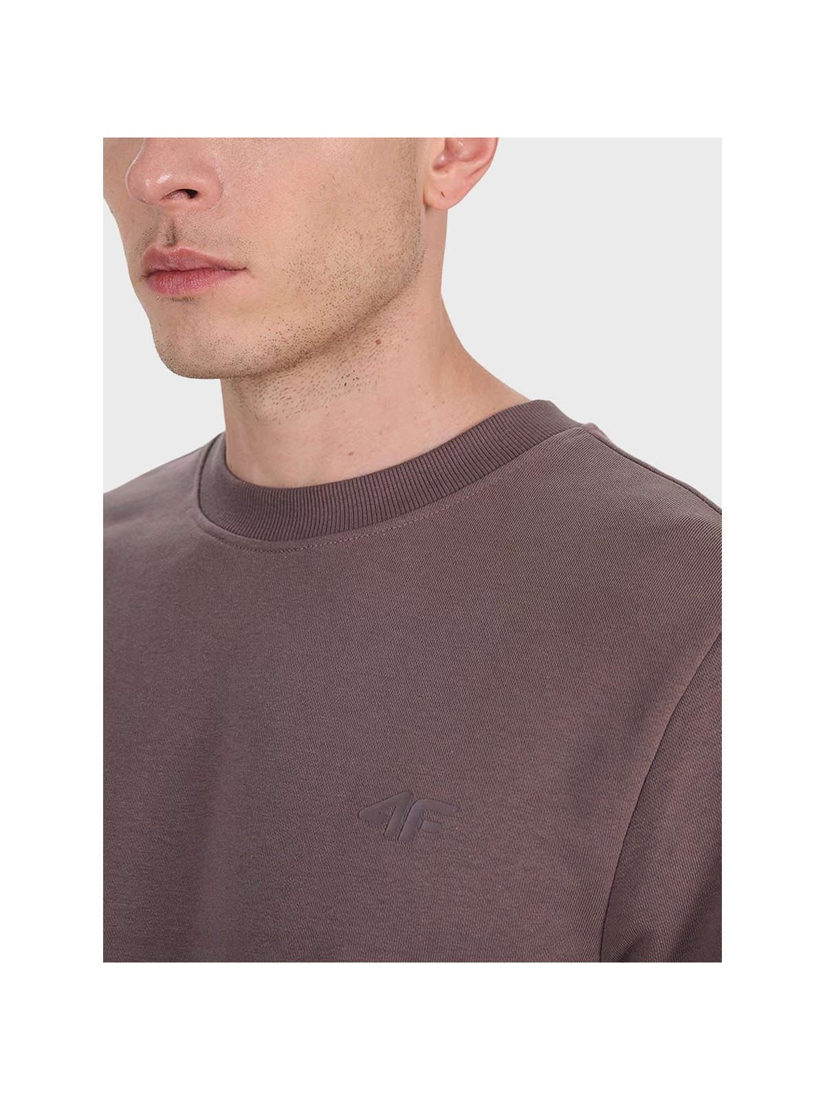 4F Bluza męska dresowa TSWSM1981 brązowa XXL