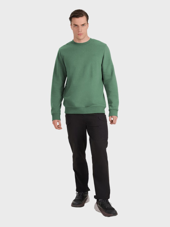 4F Bluza męska dresowa TSWSM1981 zielona XXL